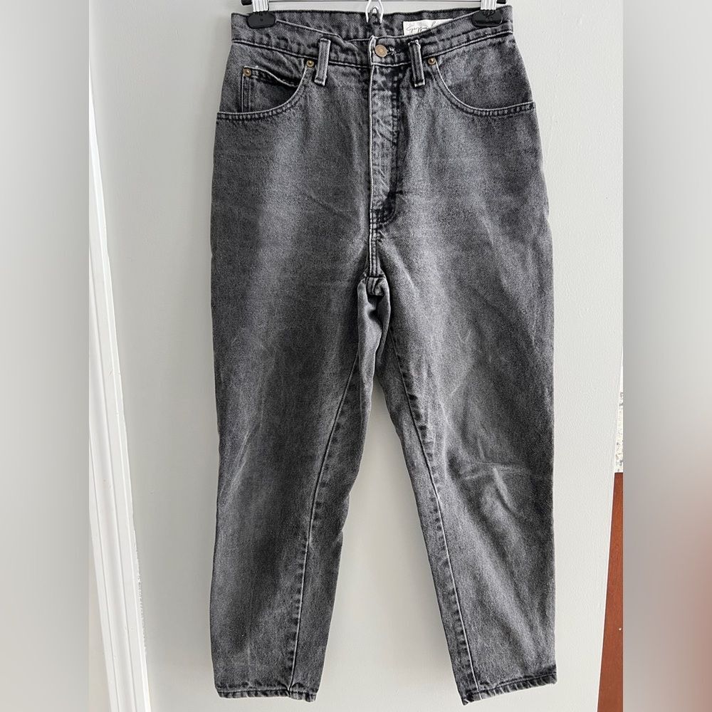 Geoffrey Beene Sport Women’s Black High Rise Straight Leg Jeans Size 10 / 28